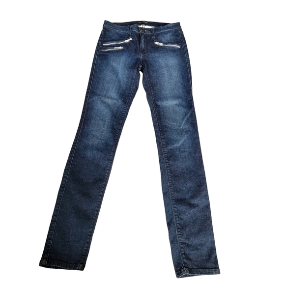 Black orchid Los Angeles mid rise skinny leg blue denim Jean pant - Picture 1 of 12